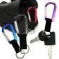Carabiner Hook with Webbing Strap and Split-Ring